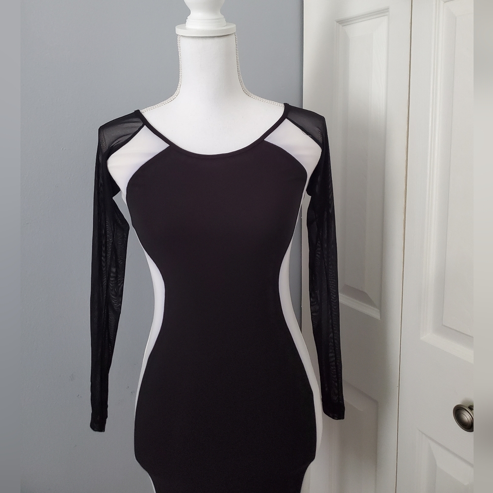 Symphony black and white dress